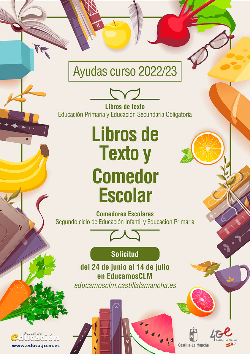 AyudasLibrosComedor2022 Cartel